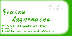 vivien lazarovics business card